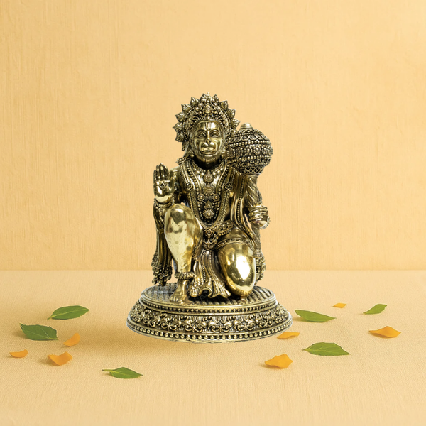 Hanuman Brass Idol of Strength