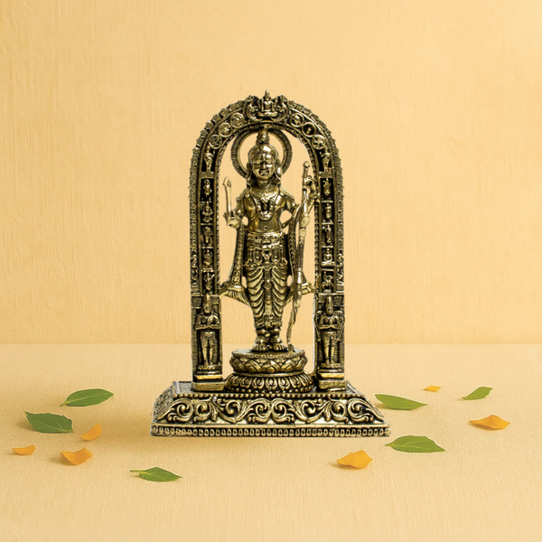 Brass Ram Lalla Idol 4" – Warrior God of Wisdom