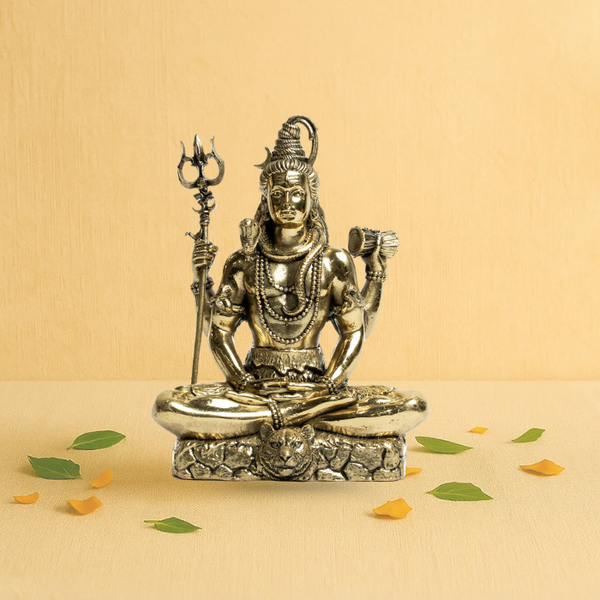 Bring Home Mahadev’s Grace – 5" Handcrafted Brass Idol for Peace & Protection