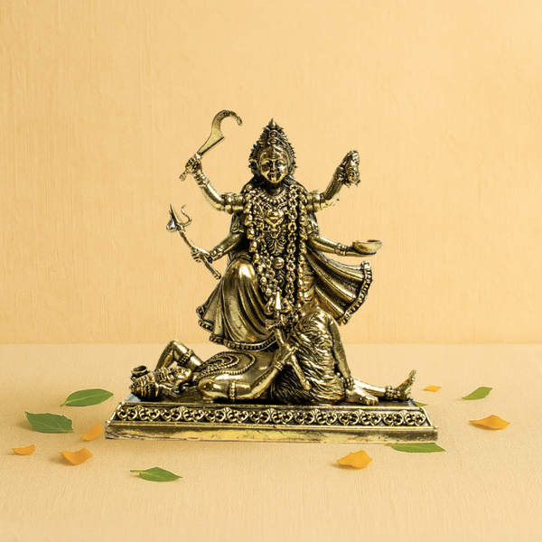 Brass Goddess Kali Idol 4" – Slayer of Darkness Brass Idol