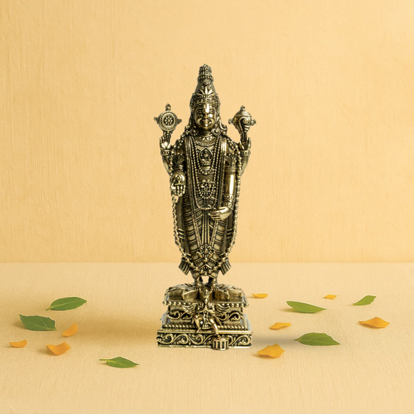 Divine Brass Vishnu Idol